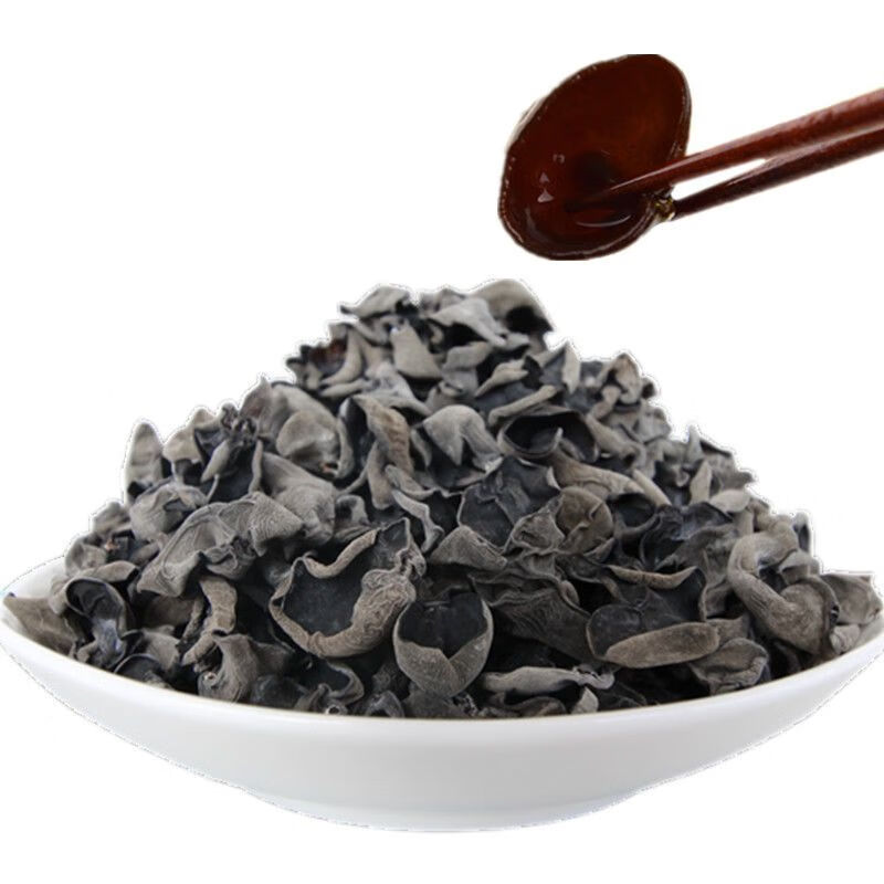 彤菌堂高品质高泡发 东北黑木耳干货头茬椴木秋木耳大木耳肉厚无根 头