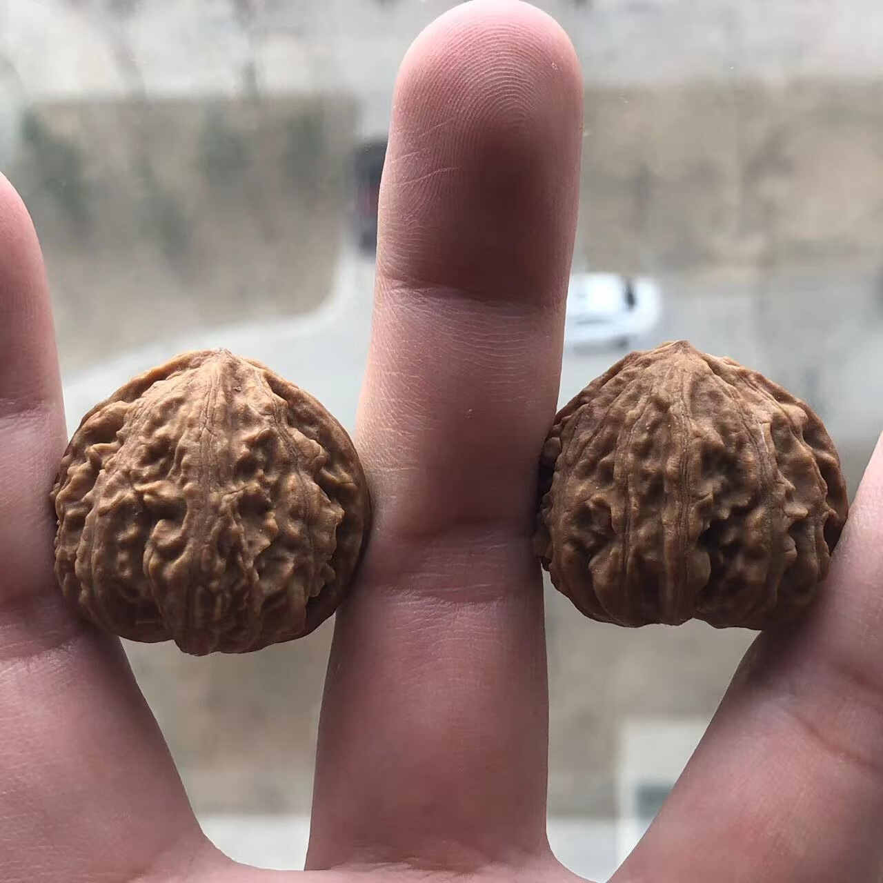 炫帕文玩核桃 小秋子核桃 小手捻核桃 女性把玩练手小核桃 小麻核桃