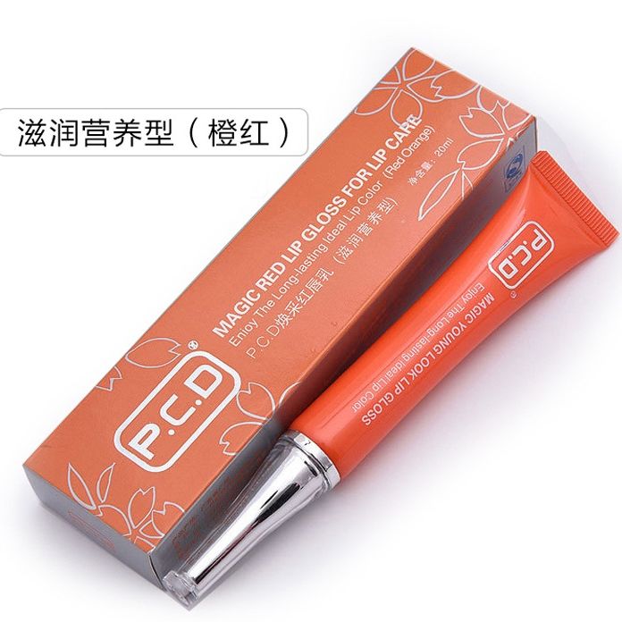 正品pcd纹绣焕彩唇蜜不脱色漂唇后滋润返色固色防乌唇修复红唇素 红色