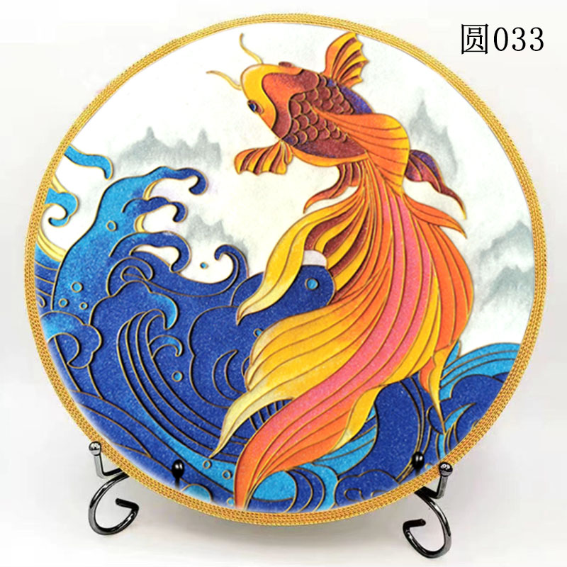 手工金丝沙画 字画 无需描图板景泰蓝掐丝珐琅diy套装桌面摆台金丝