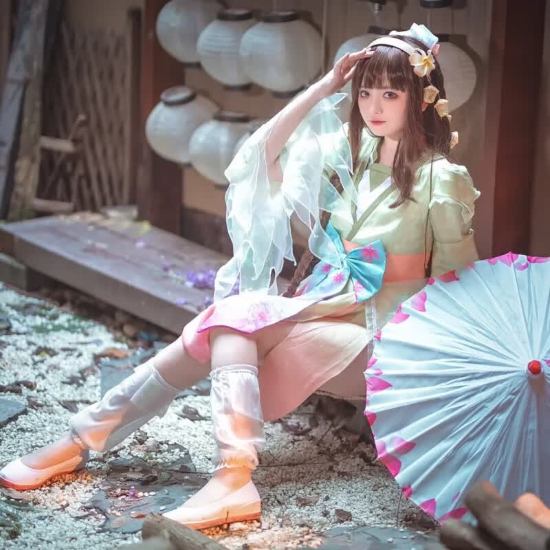 尚翰王者荣耀周边游戏cosply娜可露露晚萤cos服全套套装假发卡通手办