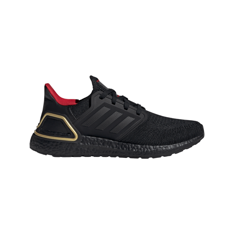 adidas 阿迪达斯 ULTRABOOST 20休闲跑步鞋男女阿迪达斯官方轻运动 黑色/红色 42(260mm)