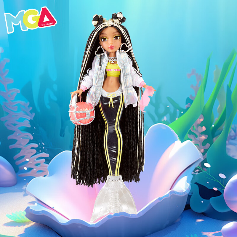 mga entertainmentmermaze美人鱼娃娃公主仿真换装可变色娃娃玩偶女孩
