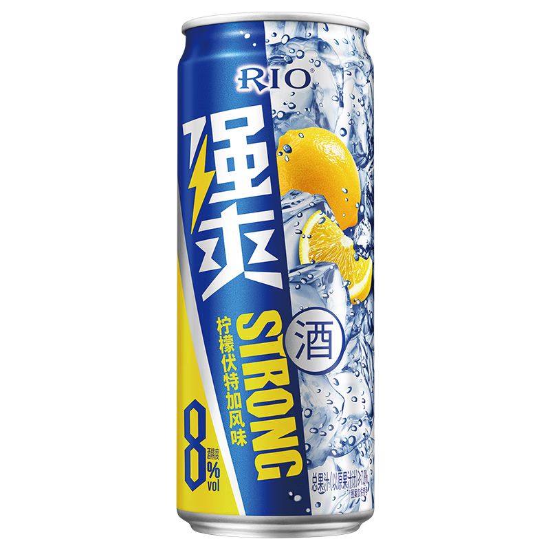 预调鸡尾酒 洋酒气泡果酒 伏特加风味新日期 330ml 柠檬伏特加风味