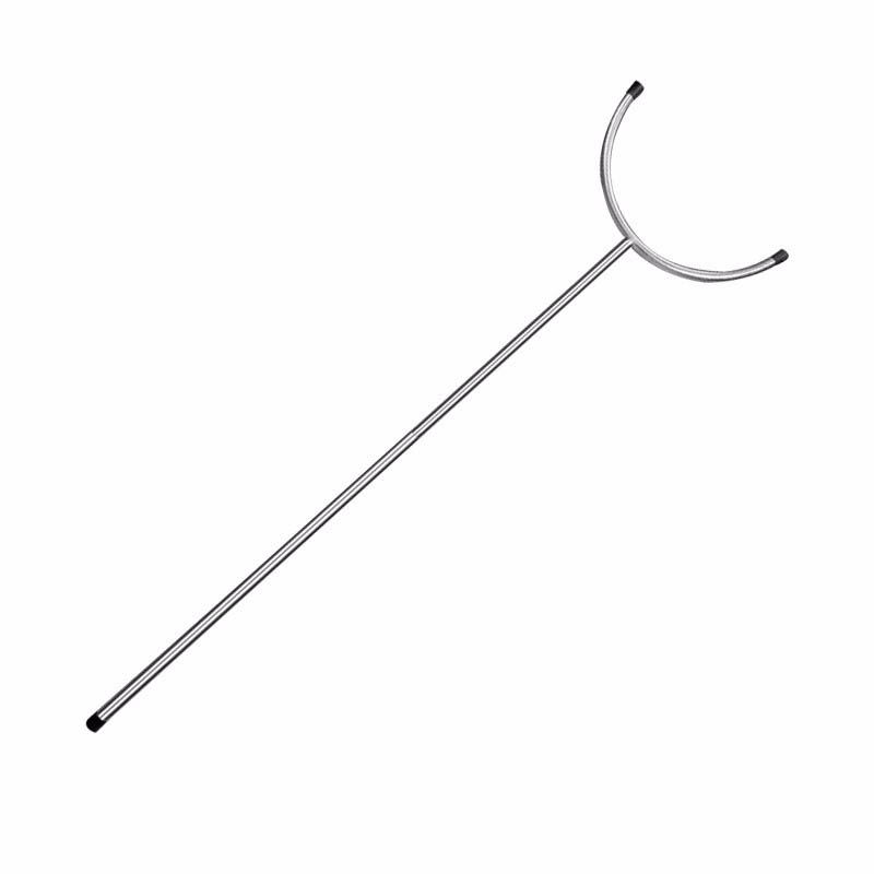 denilco 防暴捕捉钢叉可伸缩不锈钢小区巡逻防身用品安保器材抓捕器