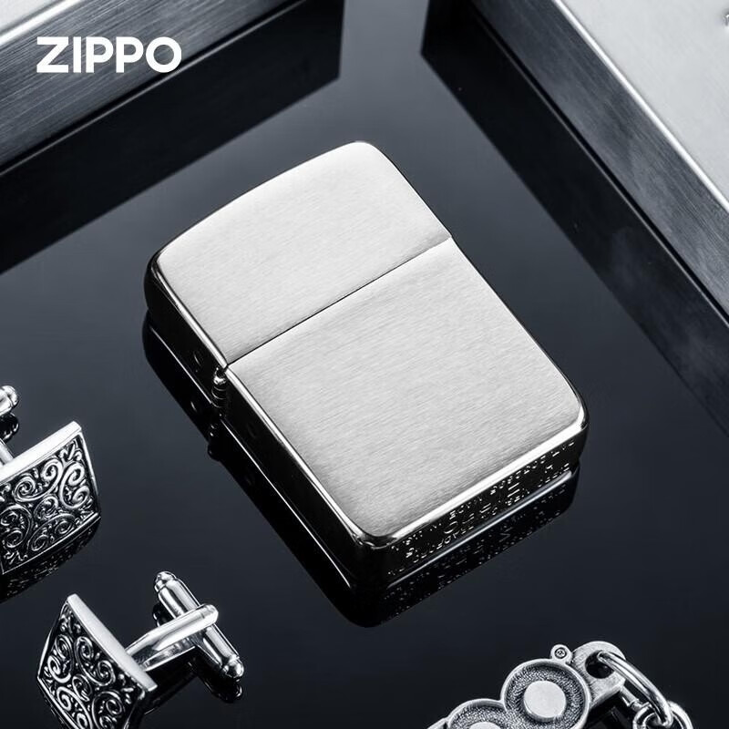 zippo之宝煤油打火机 1941复刻 煤油防风火机 官方原装正版 拉丝镀铬