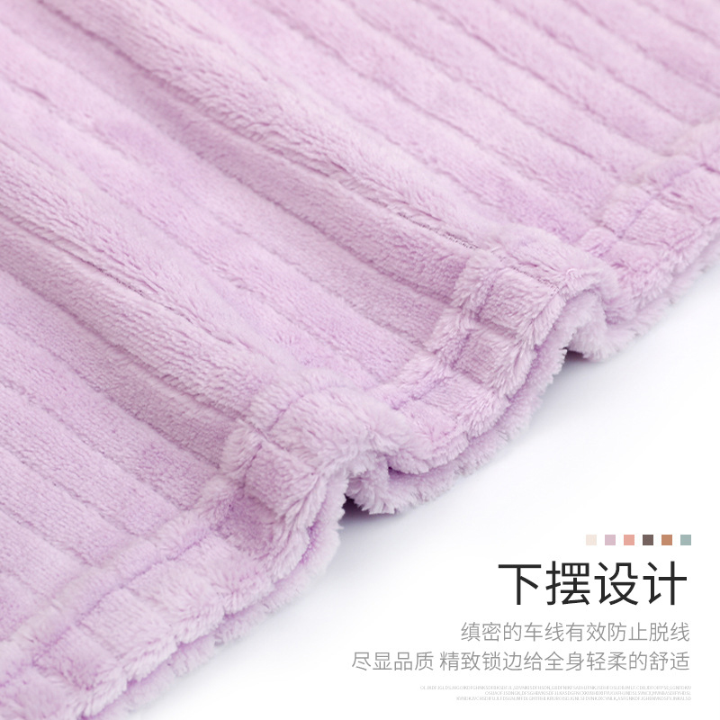俞兆林加绒加厚居家套装宽松竖条纹珊瑚绒女士套装长袖长裤灰色均码 推荐体重80 140斤 购物精灵 购物优惠券 购物精灵app 购物精灵官网