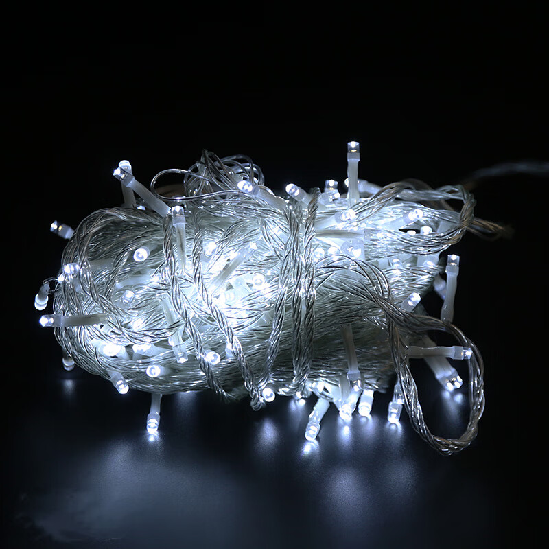 山头林村大门口用的彩虹灯电池款led星星串闪宿舍房间装饰防水七满天