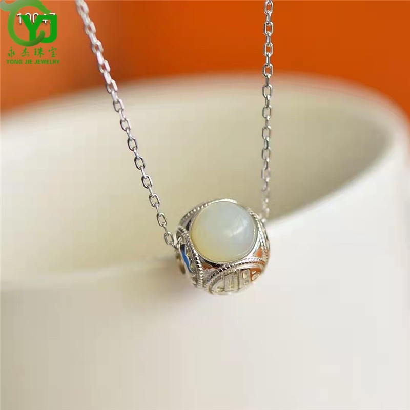 永杰原创和田玉路路通吊坠玉石锁骨链玉坠玉佩女友妈妈礼物带证书 京东折扣/优惠券