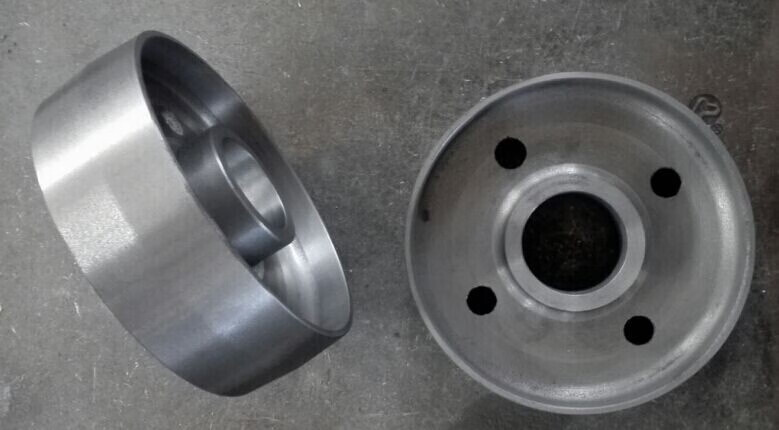 久聚和双头砂带机铸铁从动轮双轴承位