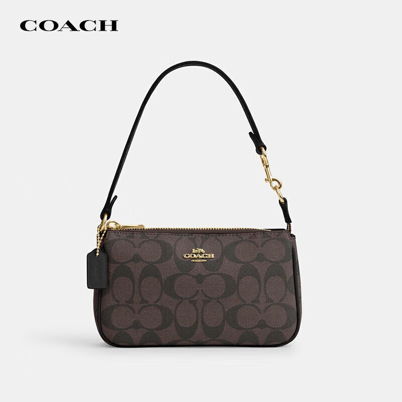 蔻驰(coach)女包奢侈品包包 nolita 麻将包经典老花时尚单肩手提包