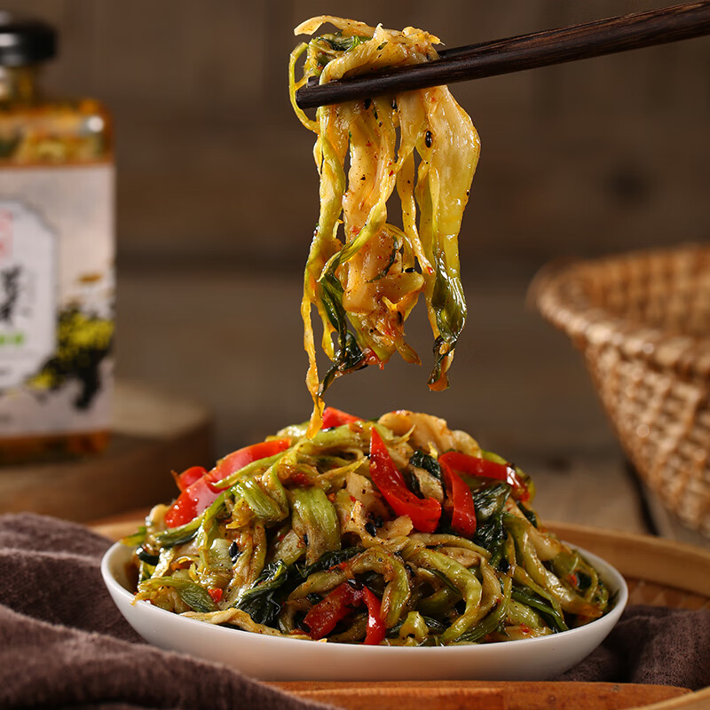 维霆安徽晶凤特产无为传统手工香菜香辣咸菜辣白菜自制下饭菜a 500克