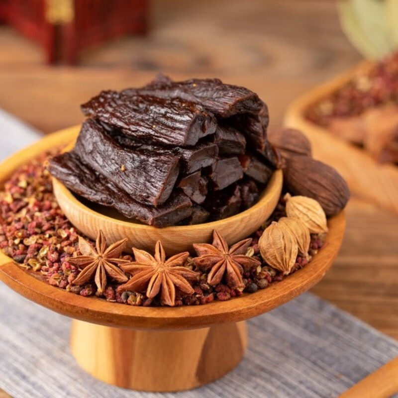 牧明现烤牛肉干8成干嚼劲十足营养无添加250g办公室零食鄂尔多斯特产 原味250g