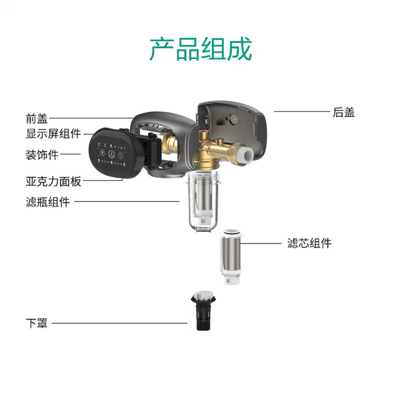 WILO威乐前置过滤器家用全屋自来水净水器6T大流量40微米精滤高压反冲洗双面刮洗自来水免维护过滤器 RPS218【旗舰款】