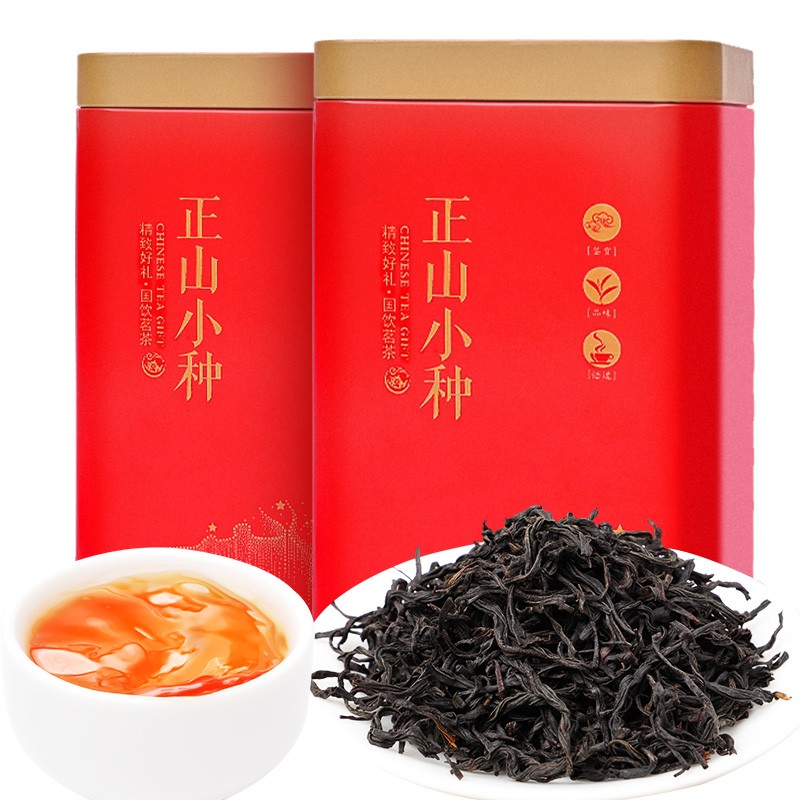 农山郎特级小种红茶正宗浓香型茶叶罐装红茶工夫茶600g 正山小种