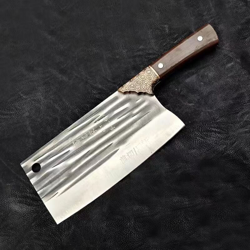 王麻子黑菜刀老式铁刀铁菜刀锰钢切片刀切肉切菜刀厨师刀锋利耐用 湖
