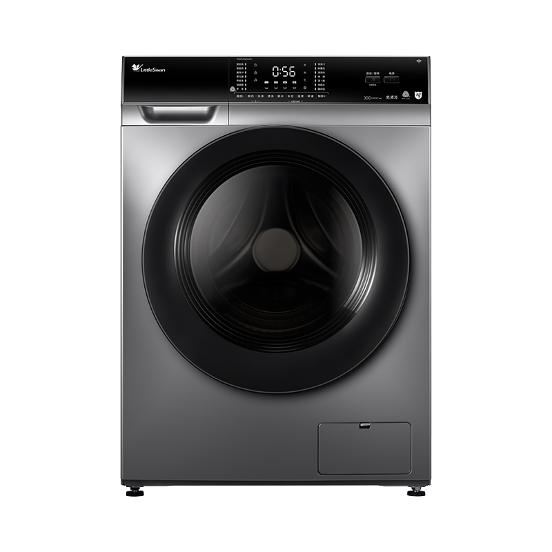 小天鹅（LittleSwan）洗烘套装 10KG滚筒洗衣机全自动+热泵烘干机 低温柔烘 除 除潮除螨 以旧换新 VC62+H02WY