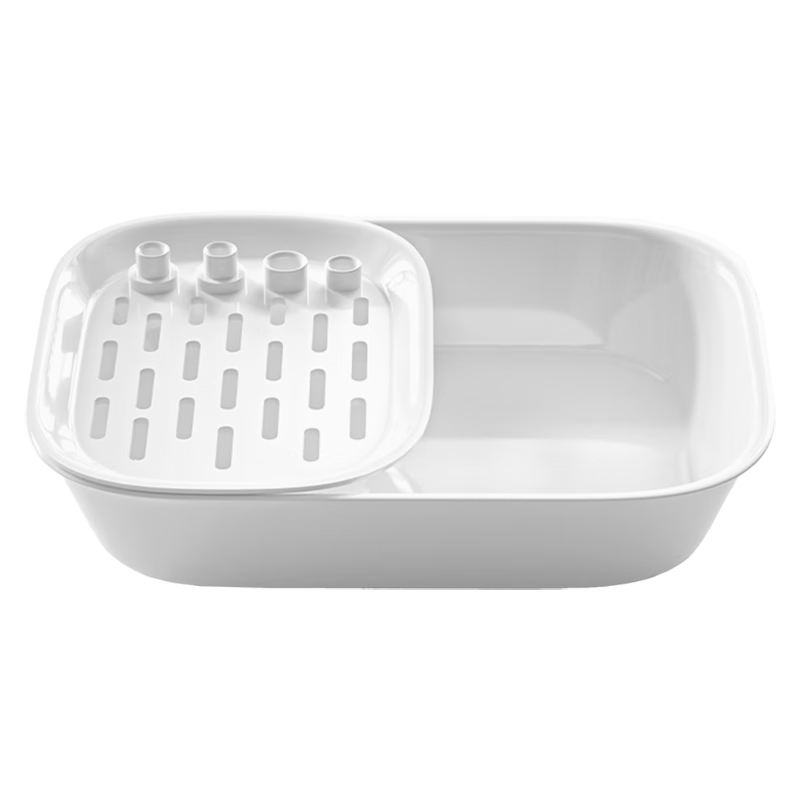 镜沐康角膜塑形镜OK镜冲洗盆盘RGP接水托盘耐高温清洗工具+沥水篮