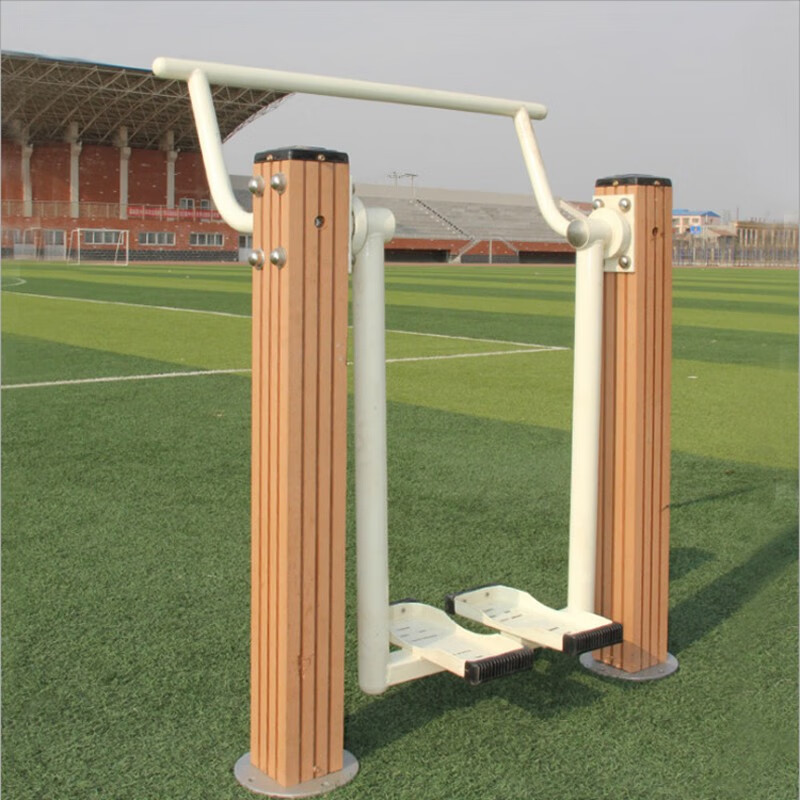 0镀锌管塑木室外小区公园广场锻炼体育用品 单人太空漫步机