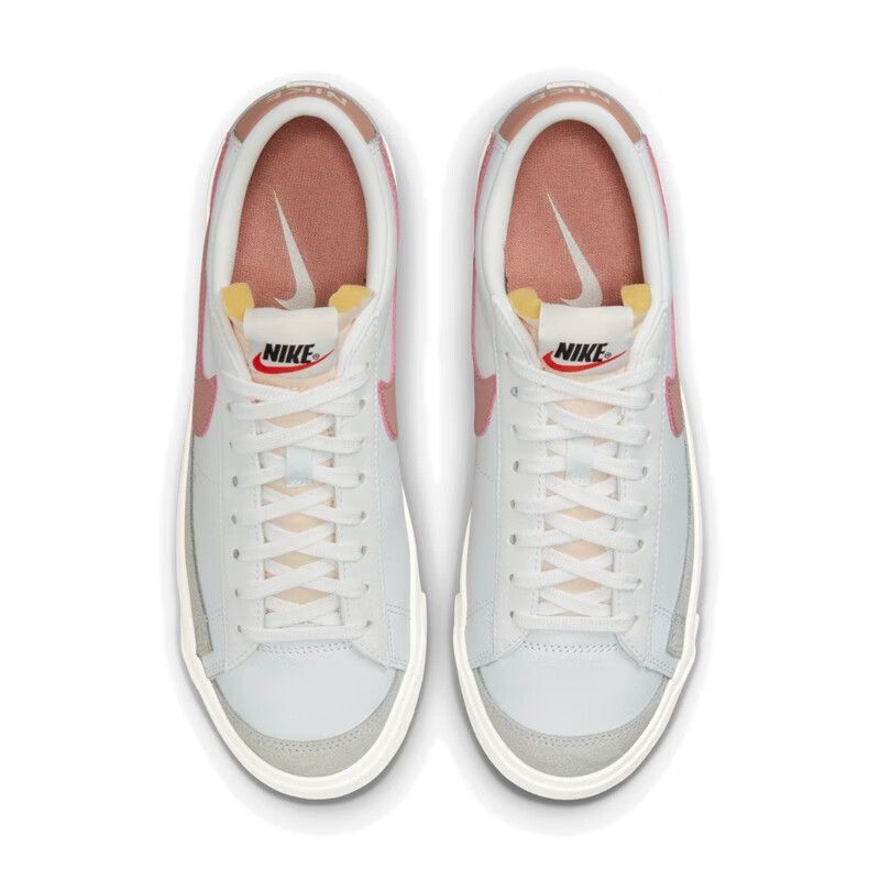 nike blazer low 低帮 开拓者 运动鞋 黄棕绿 休闲鞋 女鞋 dc4769-109