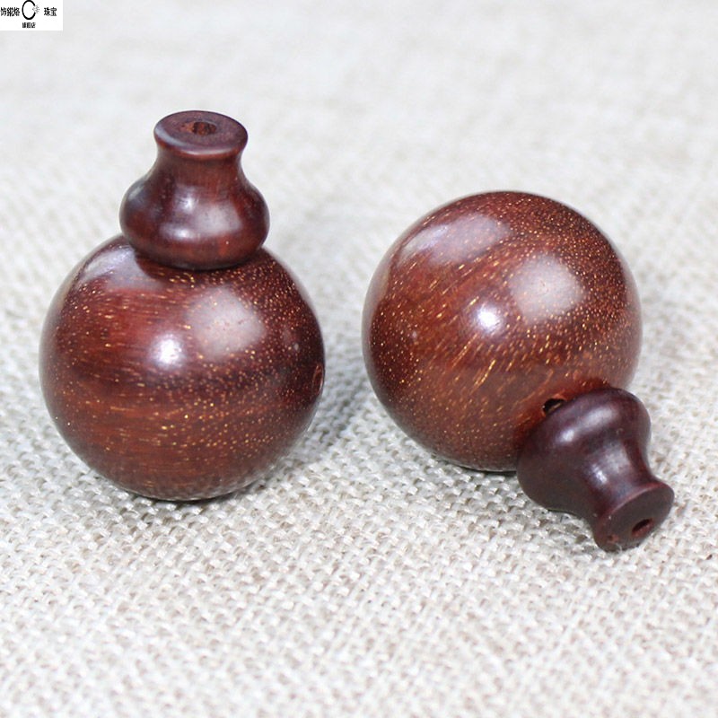 木三通佛头子弟珠葫芦吊坠金刚菩提手串配饰 单个三通 金丝檀直径20mm