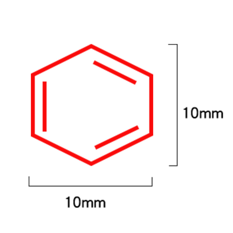 凯库勒结构式-苯环(印油 外壳颜色随机)