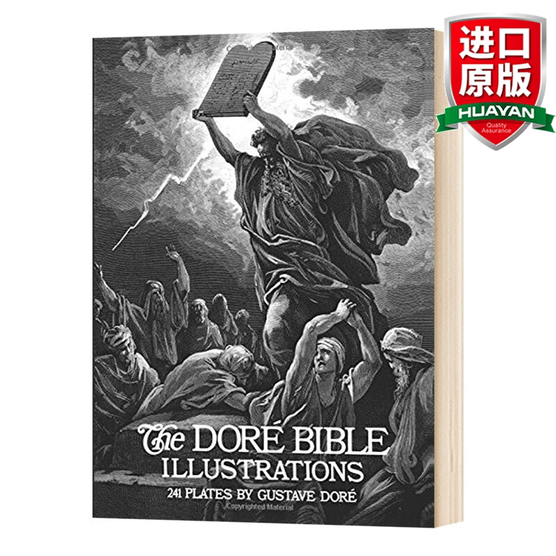 英文原版 多雷插画黑白版画 The Dore Bible Illustrations 进口艺术 全英文版