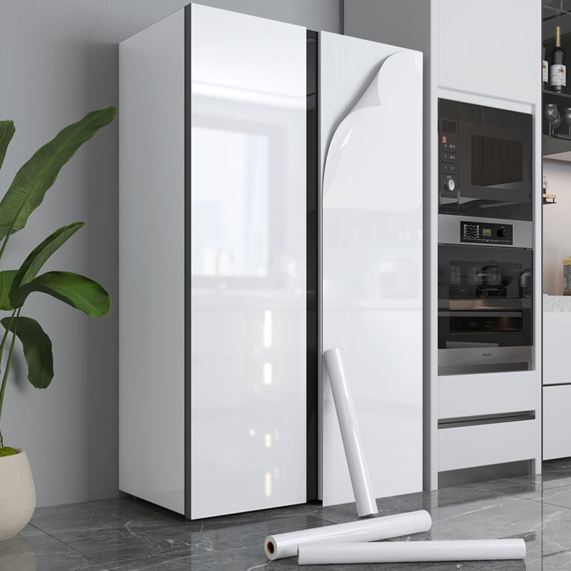 翻新加厚冰箱门改色贴 【烤漆面-白色】家具翻新 自粘 40cm宽*每2米长