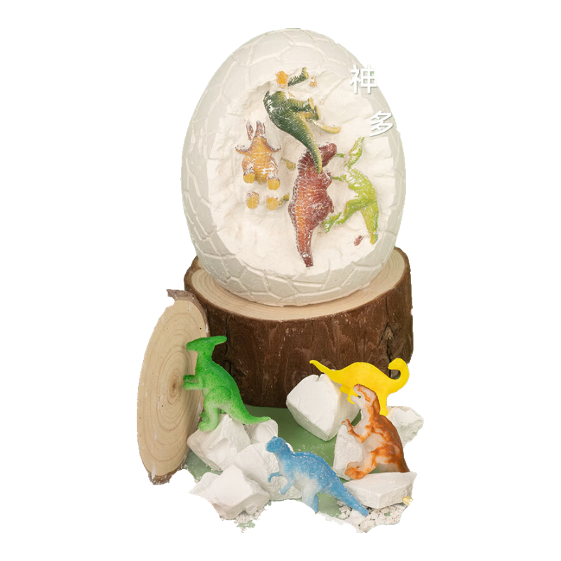 古欧儿童考古挖掘玩具恐龙蛋化石手工diy盲盒挖宝藏男孩女孩生日礼物