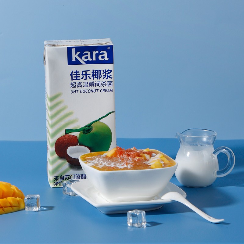 佳乐（kara）纯正椰浆1L 椰奶椰汁西米露 生椰拿铁咖啡伴侣奶茶水果捞甜品烧仙草烘焙原料