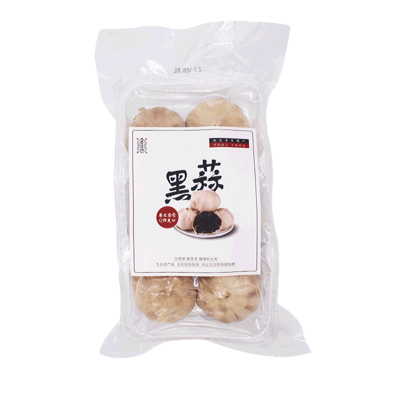 善芝林 黑大蒜多瓣黑蒜頭250g袋出口級黑蒜山東金鄉(xiāng)特產(chǎn)