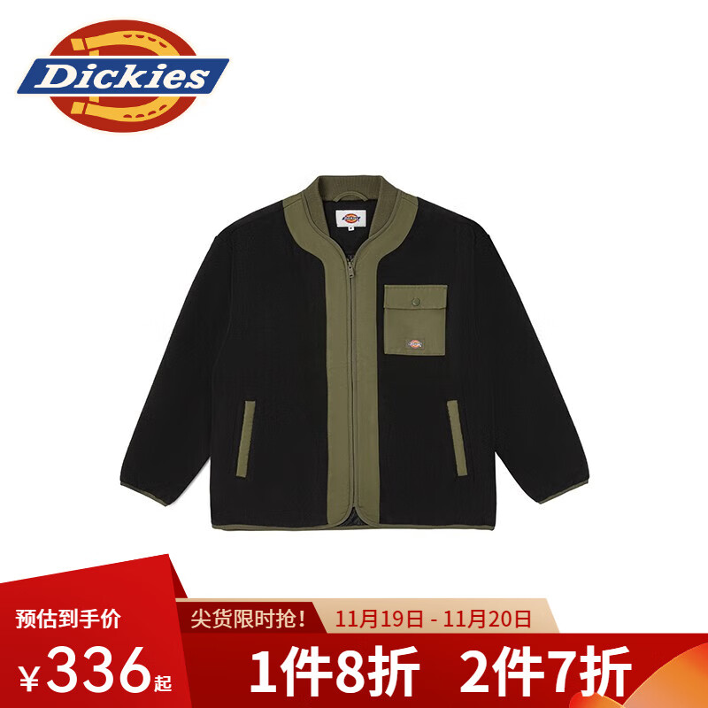 dickies���̳�ͬ���ʿ��ů�п� ʱ��ƴ����������11259 ��ɫ XS