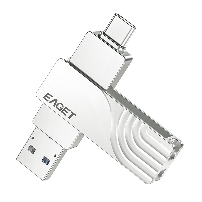 忆捷（EAGET）128GB USB3.2 Gen2 Type-C双接口 SU22极速固态U盘读速高达430MB/s手机移动固态100028397271