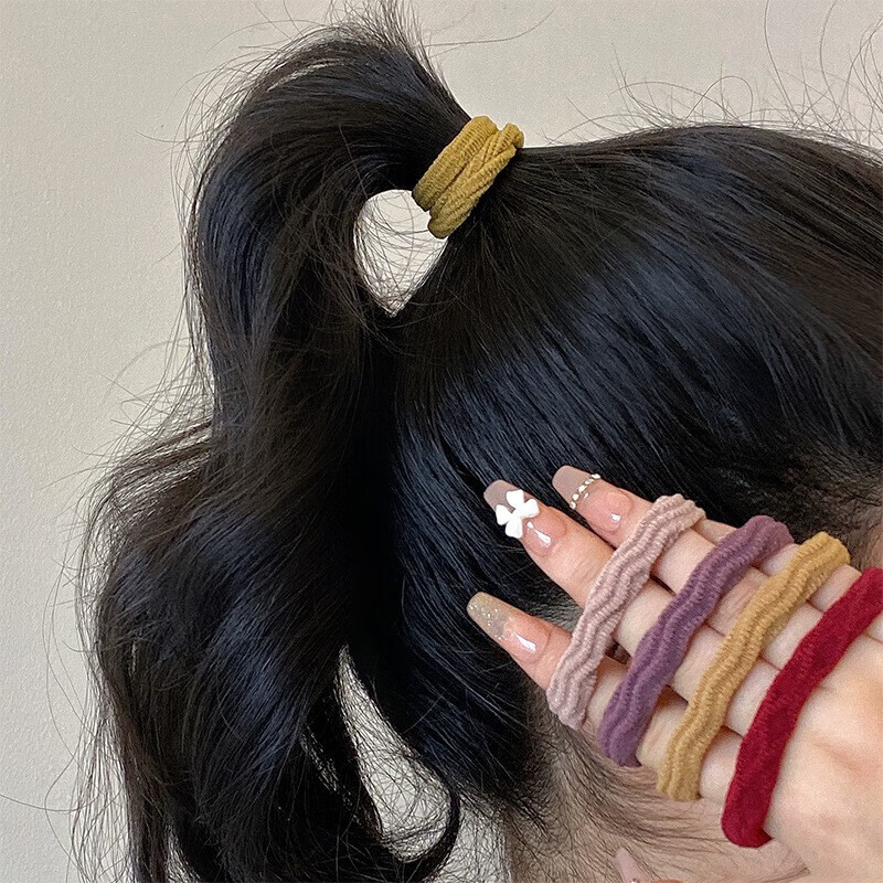 杰唯伊头绳橡皮筋女扎头发简约气质高弹力耐用2023新款高端皮套发圈发绳 BH-FQ04*混装10件套属于什么档次？