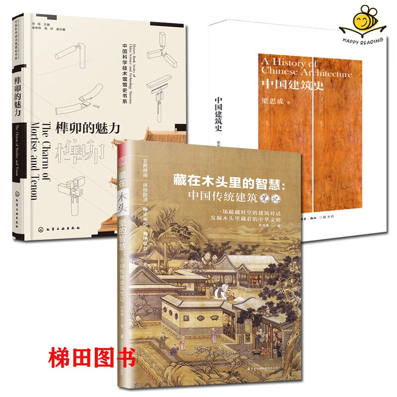 中国建筑史 藏在木头里的智慧中国传统建筑笔记 榫卯的魅力讲述中国古代建筑背后非凡的故事 古建筑知识入门科普书籍 设计参考书