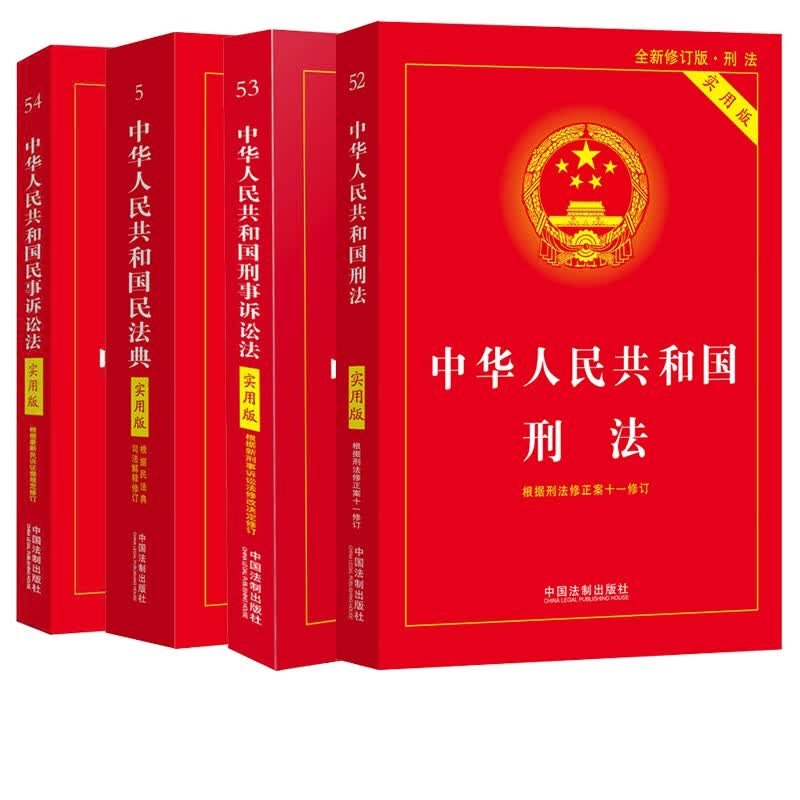 中华人民共和国刑事诉讼法+民事诉讼法+民法典+刑法(共4册)