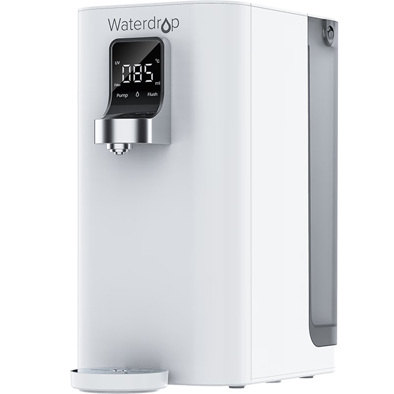 WATERDROP台式净水器家用 WD-K19-H 免安装净热一体机 即热式饮水机 RO反渗透净水器 白色 K19-H