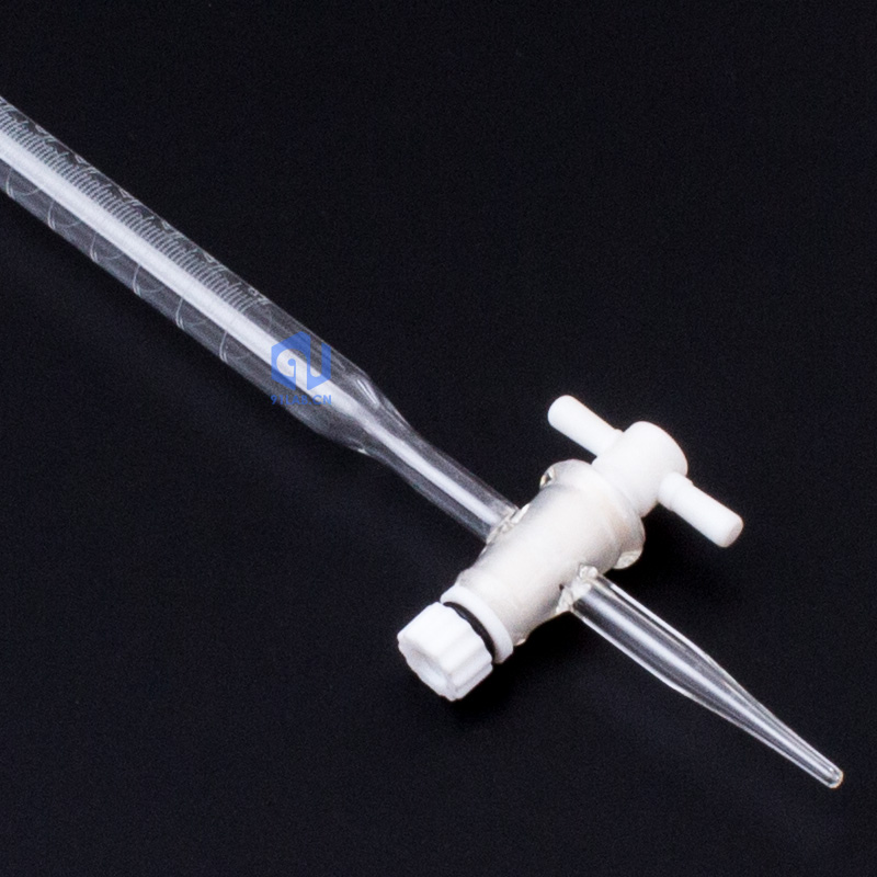 四氟玻璃滴定管酸式滴定管碱式滴定管10ml25ml50ml100mlf4滴定管 10ml