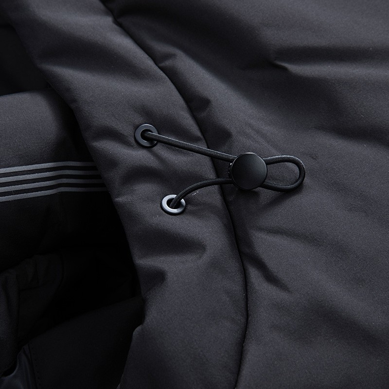 罗蒙男士短款羽绒服秋冬新款中青年保暖商务休闲通勤百搭羽绒外套男 S2Y010777黑色【连帽款】 XL (180) 【建议135-150斤】