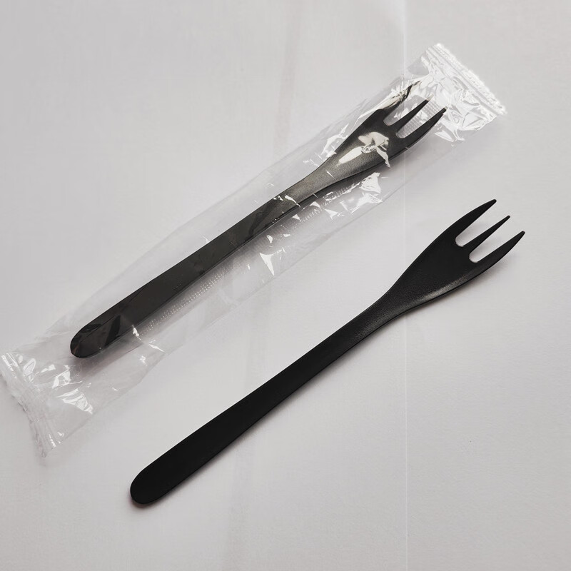 阡翌一次性叉子塑料独立包装甜品蛋糕加厚西点叉勺水果捞100个水果叉
