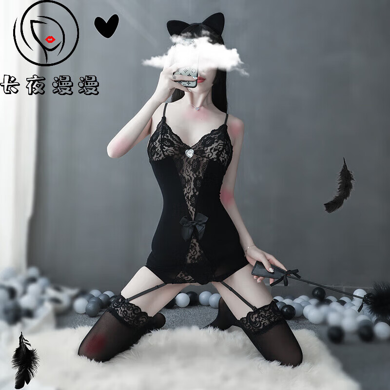 情趣内衣连体网衣丝袜免脱新款情趣丝袜连体内衣女式蕾丝吊带丝袜套装