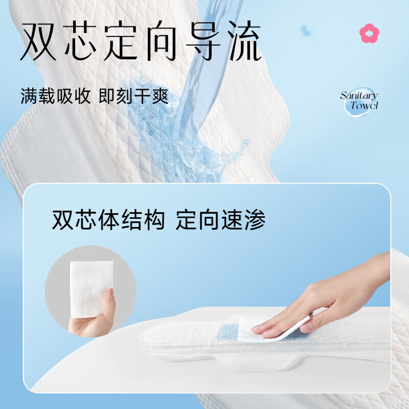 百丽（BaiLi）零感超薄卫生巾姨妈巾日用245/290/360mm量贩组合装 棉柔 245mm 20片 日用1包