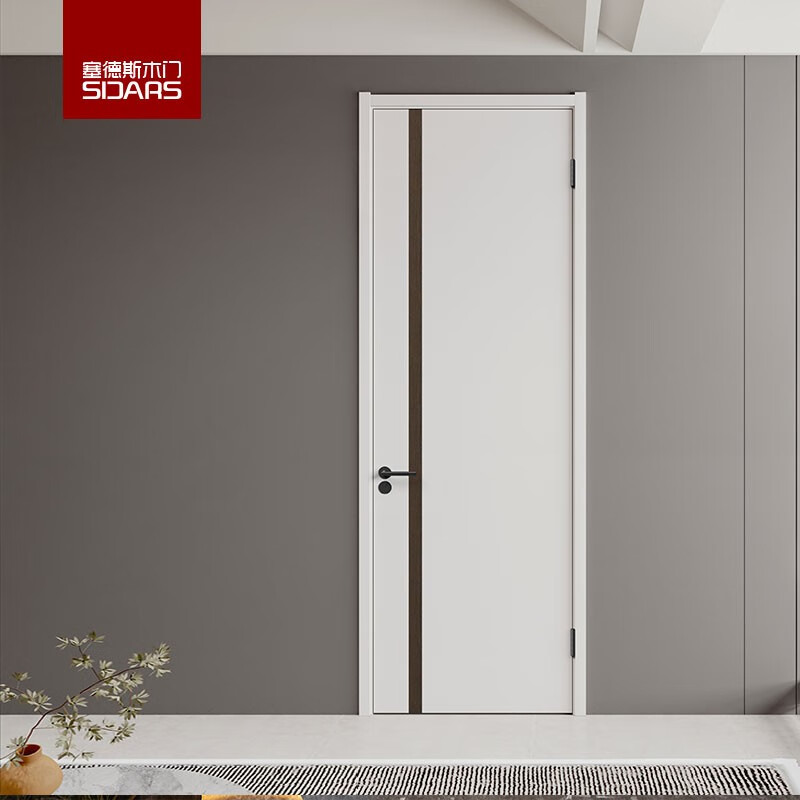 塞德斯实木复合门卧室门无漆木门定制门平开门轻奢风格jj79 jj118 jj