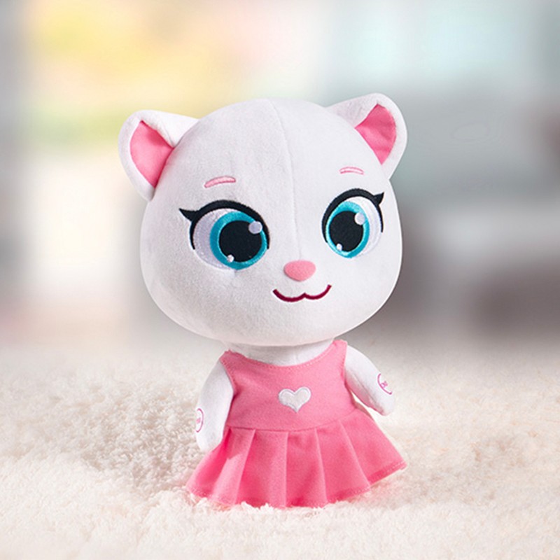 会说话的安吉拉汤姆猫新款智能语音玩偶儿童毛绒玩具学说话学舌公仔