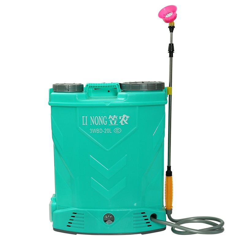笠农高压电动喷雾器充电打药机喷雾消毒 高功率机身调速款消毒机消杀