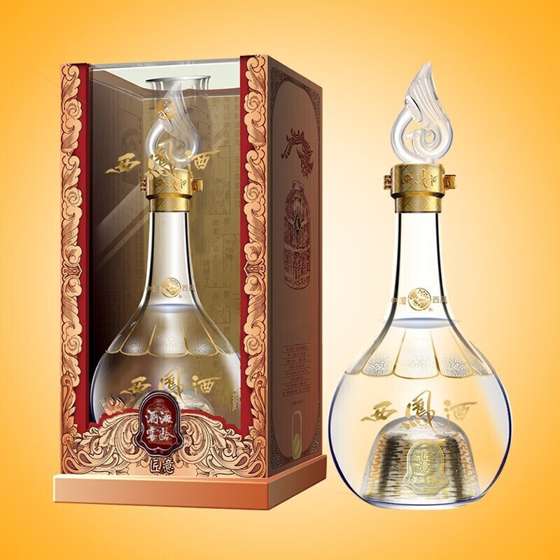 西凤酒 酒海窖龄 匠意 凤香型白酒 45度 500ml 6瓶 整箱装_优优好店