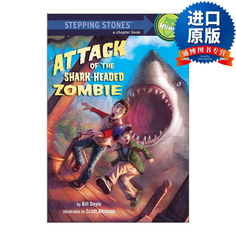 zombie (a stepping stone book) 鲨鱼头僵尸的攻击 英文原版 进口