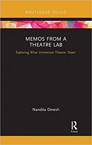 预订memos from a theatre lab: exploring what immersi