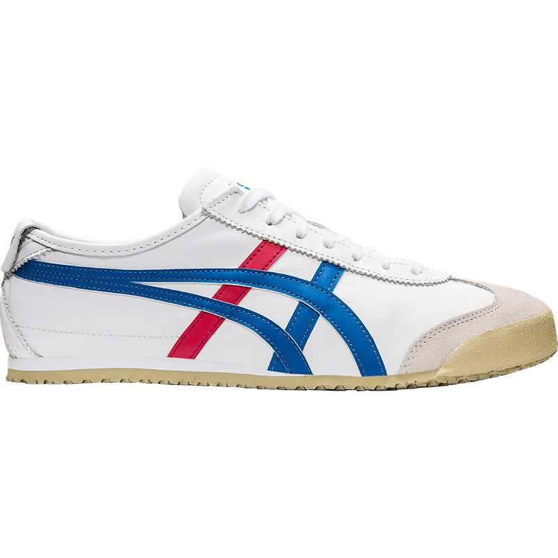 Onitsuka Tiger鬼塚虎小白鞋情侶款輕便男女運(yùn)動時尚休閑鞋MEXICO 66? 白色/淡灰藍(lán) 38