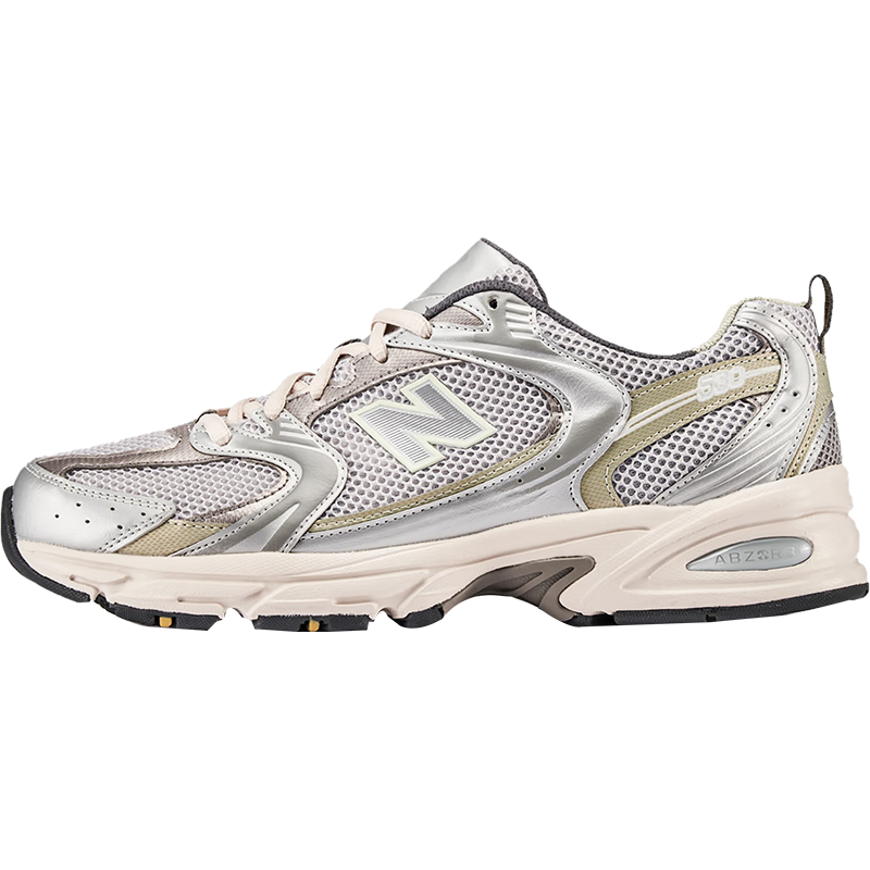 NEW BALANCE   NB530 官方老爹鞋男鞋女鞋情侣复古低帮百搭休闲运动鞋 浅灰 MR530KMW 【建议拍小半码】 36 (脚长22cm)